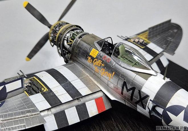 精彩模型欣赏：P-47D“雷电”战斗机 增添大量细节 展现维护状态 - 10