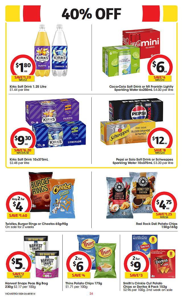 Coles 4月15日-4月21日打折，牛肉派、油、茉莉米半价 - 24