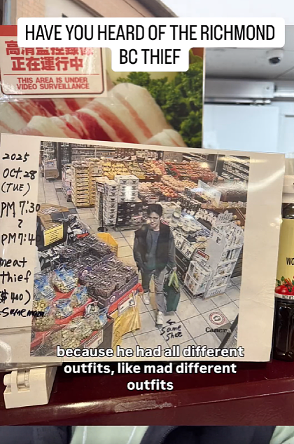 “偷走了我的心!” 加拿大超市亚裔男频频变装偷肉,却因太帅被网友原谅?!(组图) - 4