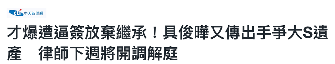 最新!大S手机备忘录曝光遗产分配细节!难怪徐家坚决不认!其海外资产唯独S妈知情,汪小菲也在追查!具俊晔被曝与大S子女争遗产! - 14