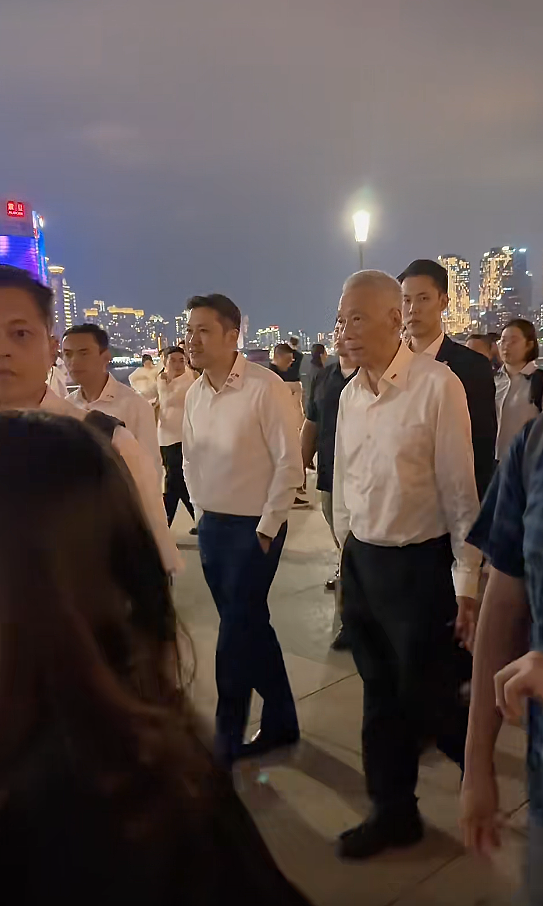 新加坡两大顶流男神齐聚上海，李显龙散步周受资罕见亮相（组图） - 12