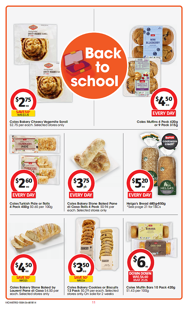 Coles 4月15日-4月21日打折，牛肉派、油、茉莉米半价 - 11