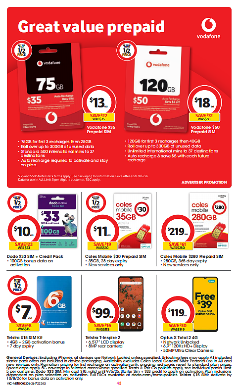 本周最新！澳洲各大超商特价商品一网打尽，大批好物骨折破半价！Woolworths、Coles、Aldi（组图） - 43