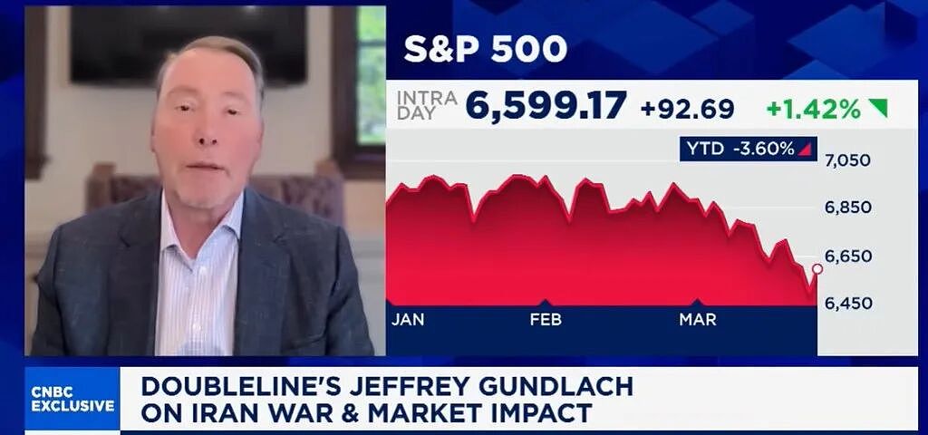 “新债王”Gundlach：现在是抄底黄金好时机，美股尚未触底，今年降息预期已破灭（组图） - 1