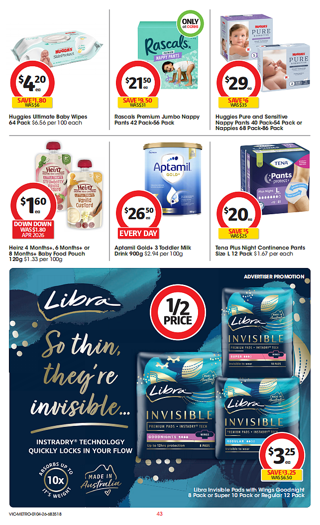 本周最新！澳洲各大超商折扣目录，Woolworths、Coles、Costco、优衣库...（组图） - 43