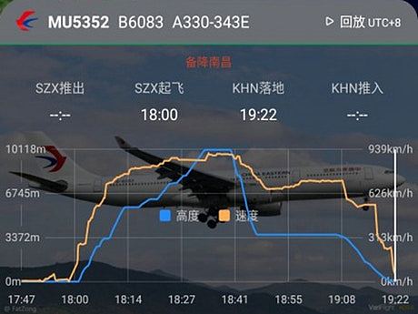 中国东航航班突发事故 万米高空急降至3000米（组图） - 2