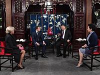 习近平会见马克龙：不要针对中国搞歧视性政策（图）