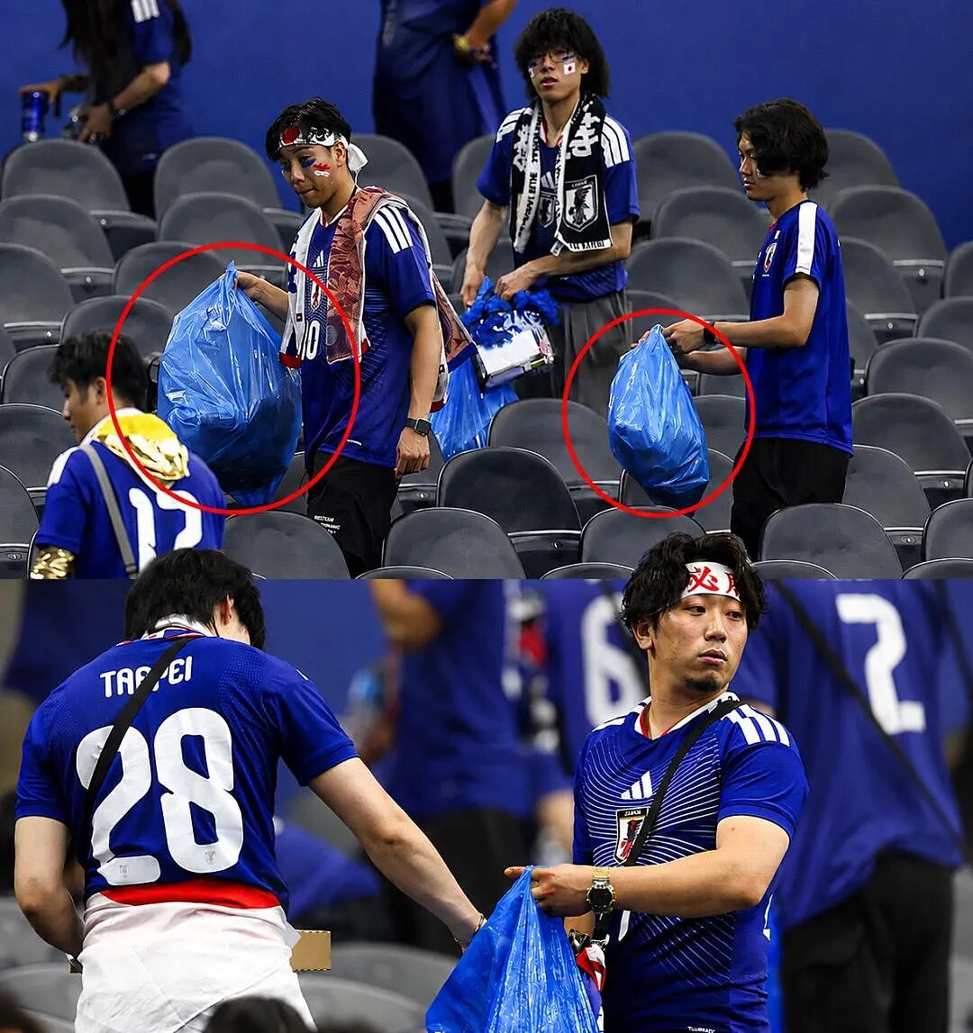 日本人世界杯赛后捡垃圾遭本国民众狂喷!“只会出国作秀装有素质!”(组图) - 2