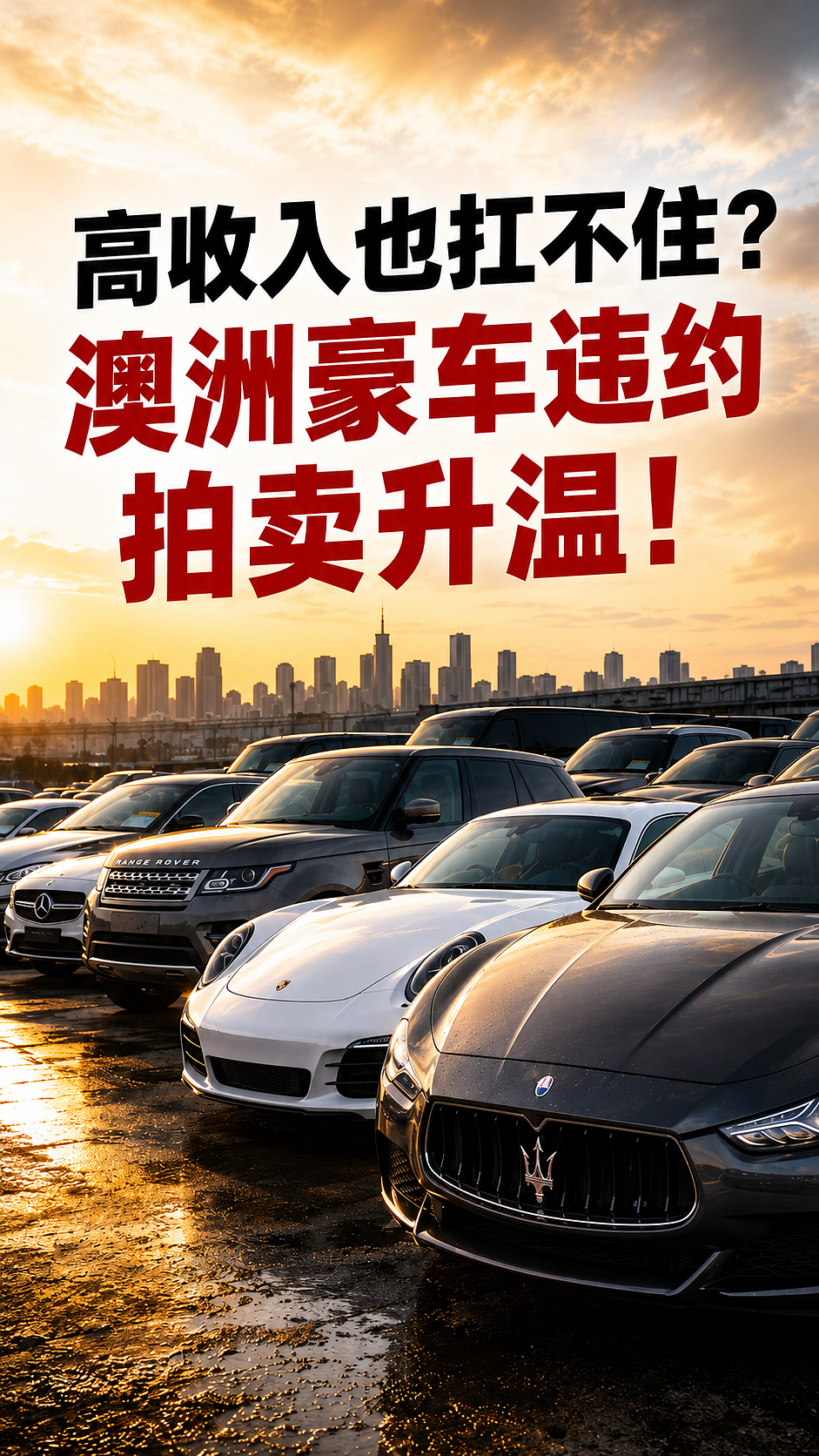 【汽车】高收入也扛不住?澳洲豪车违约拍卖升温 - 1