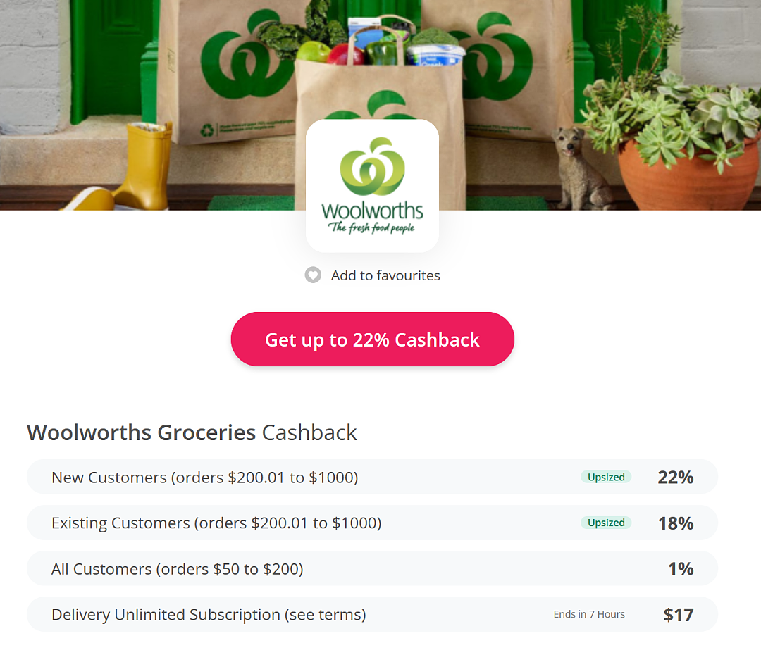好机会！【Woolworths】超市 再减18% + 再送25刀 - 2