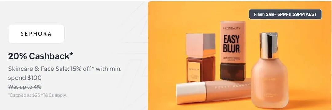 今晚截止！【丝芙兰Sephora】澳洲官网 满减特卖 + 折上折 - 2