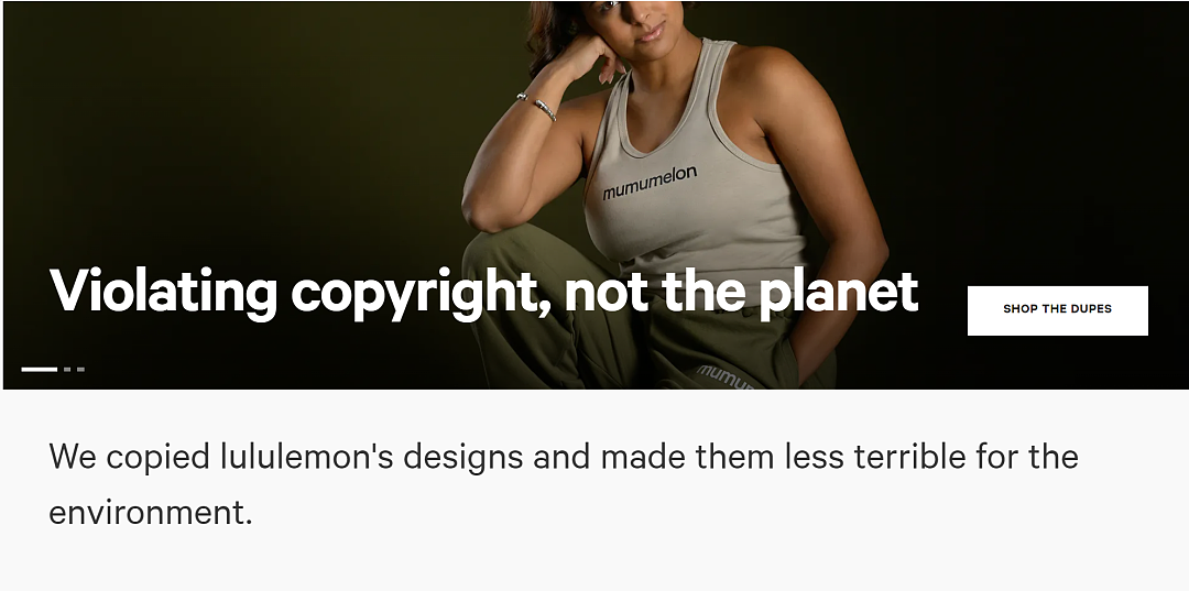 笑疯了!伦敦lululemon对门开了家山寨店,取名mumumelon!官网更好笑... - 2