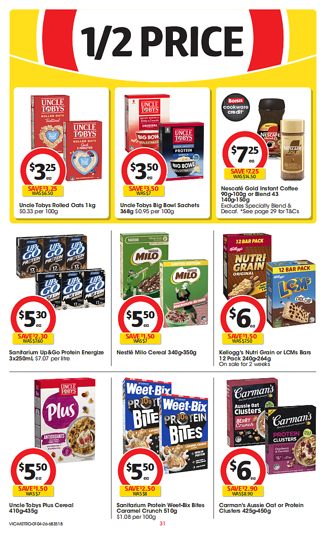 本周最新！澳洲各大超商折扣目录，Woolworths、Coles、Costco、优衣库...（组图） - 31