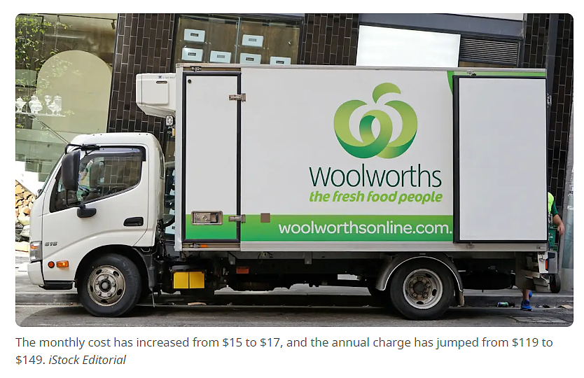 Woolworths配送会员涨价$30，节假日、岛民下单额外收费！ - 2