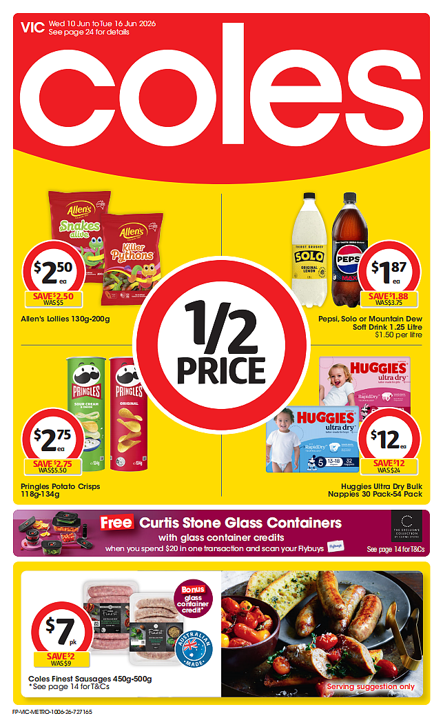 本周最新!澳洲各大超商特价商品一网打尽,大批好物骨折破半价!Woolworths、Coles、Costco(组图) - 1