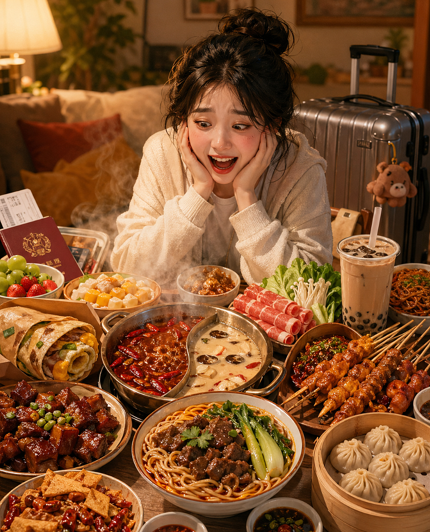 20天胖7斤！留学生回到中国“报复性进食”，话题引网民热议（组图） - 6