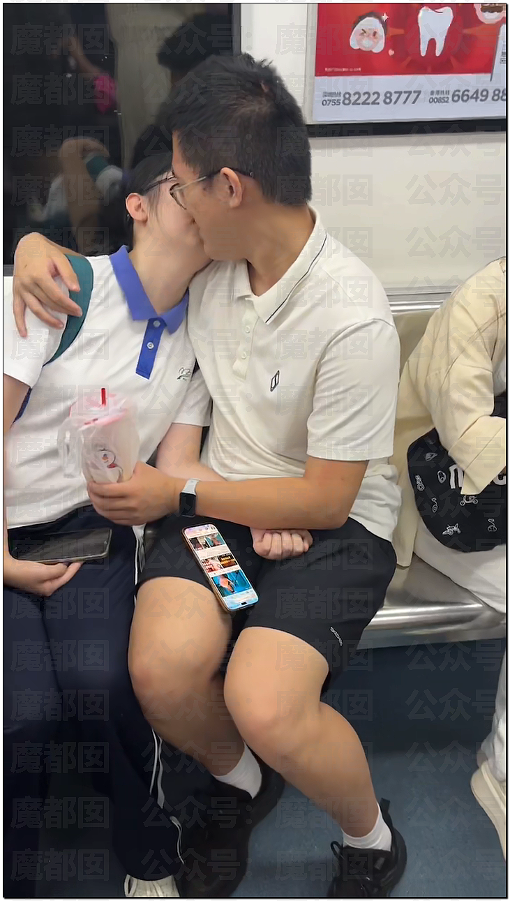 疯传!疑似身穿中学校服小女生和成年男性地铁激吻引发质疑 - 66