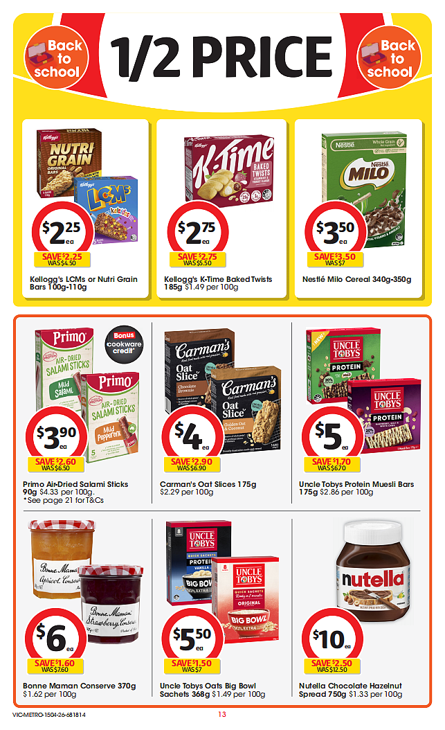 Coles 4月15日-4月21日打折，牛肉派、油、茉莉米半价 - 13