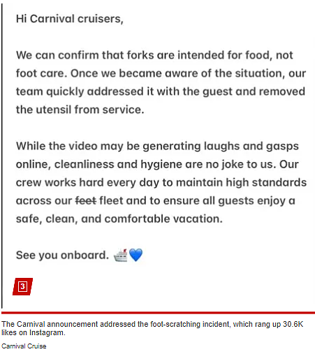 太恶心！美国邮轮女乘客竟用公用餐叉抠脚，视频疯传，邮轮公司终于回应了（组图） - 9
