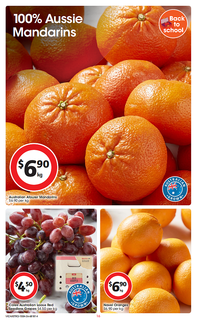 Coles 4月15日-4月21日打折，牛肉派、油、茉莉米半价 - 16
