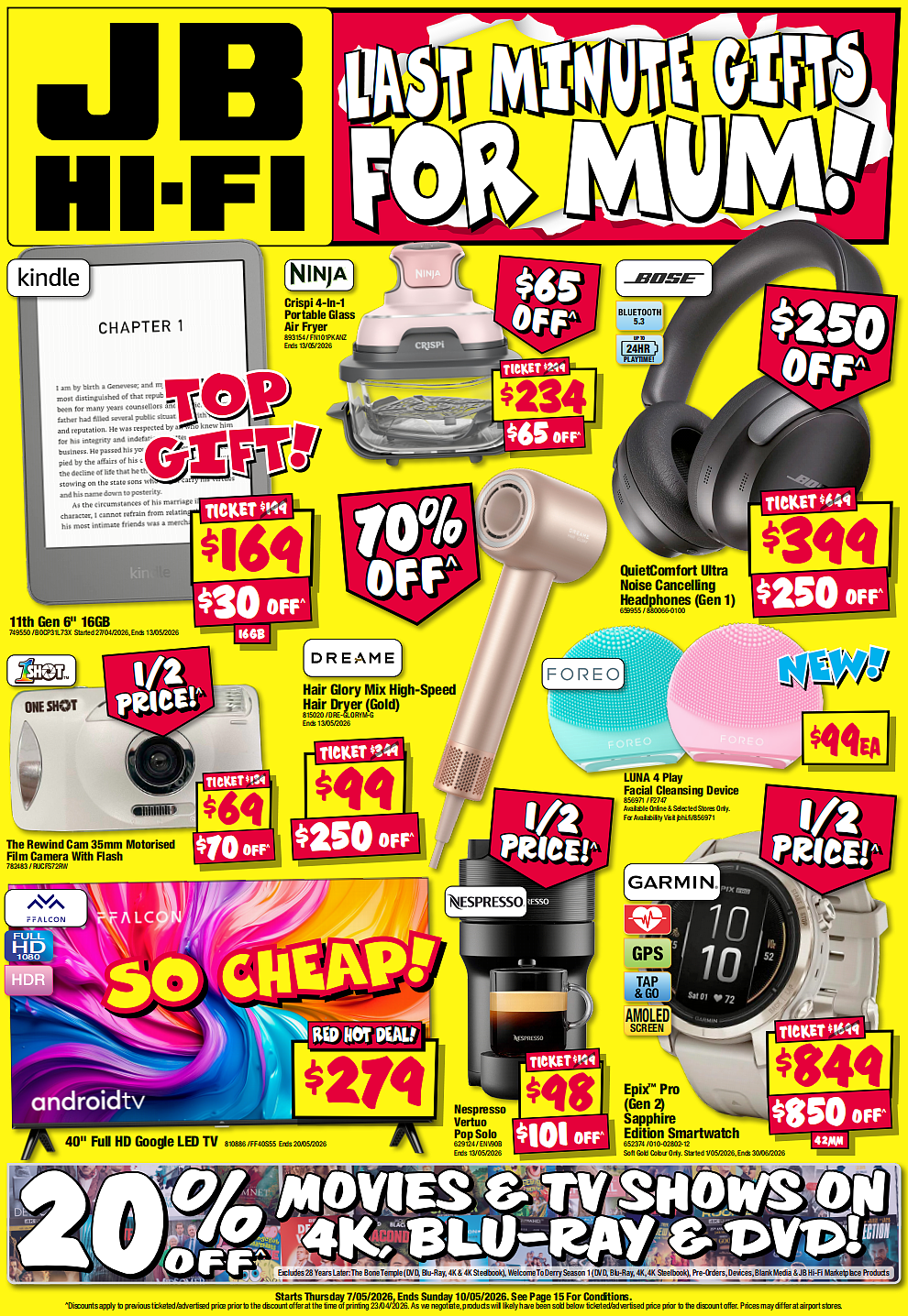 JB Hi-Fi最新折扣目录！Ninja空气炸锅立省$65，Garmin手表半价 - 1