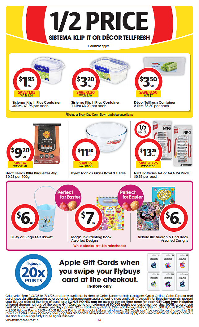本周最新！澳洲各大超商折扣目录，Woolworths、Coles、Costco、优衣库...（组图） - 14