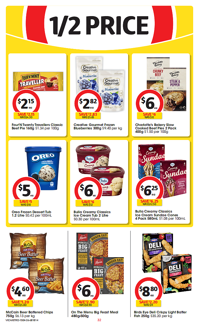 Coles 4月15日-4月21日打折，牛肉派、油、茉莉米半价 - 32