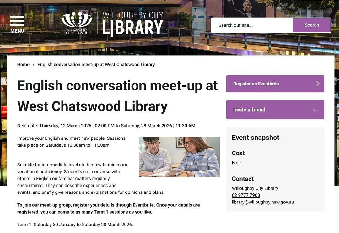 悉尼去哪里免费学英语？（一）：Chatswood - 2
