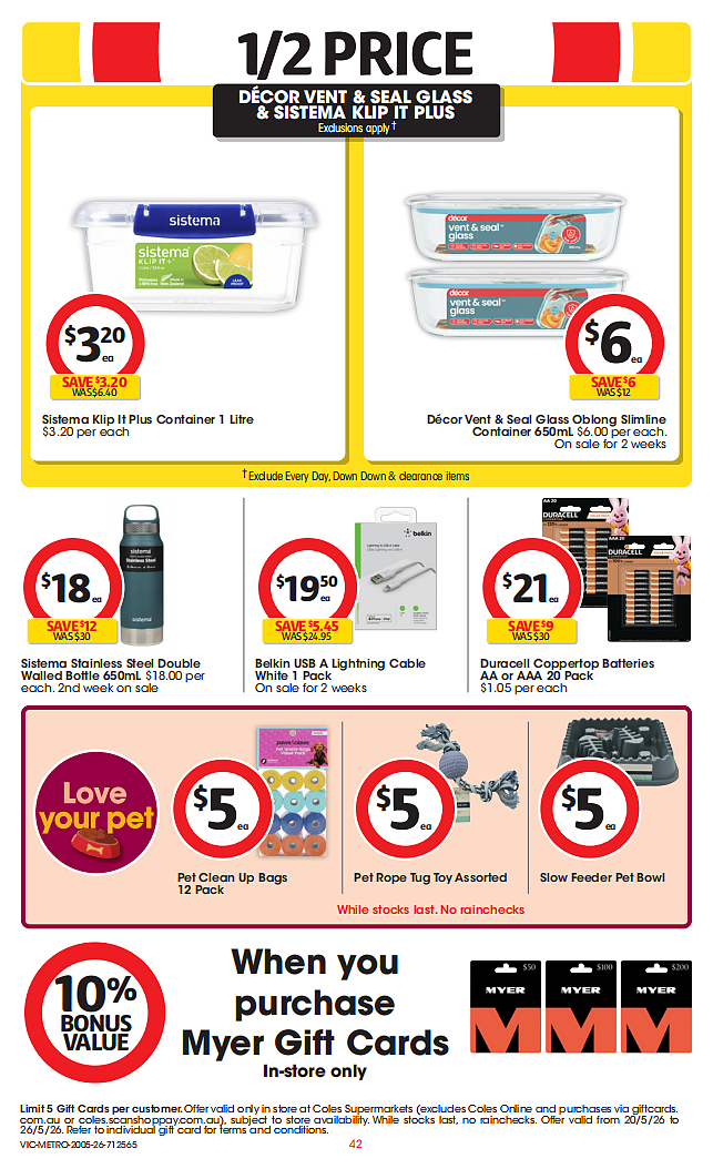 本周最新!澳洲各大超商特价商品一网打尽,大批好物骨折破半价!Woolworths、Coles、Costco、Aldi(组图) - 42