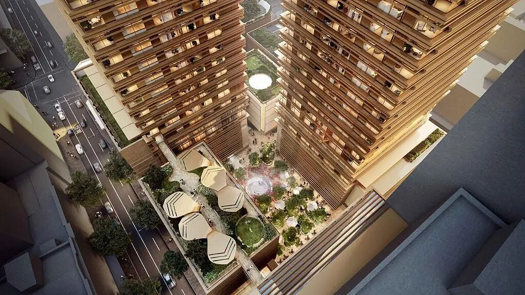 悉尼天际线被彻底改写:CBD要建创纪录的82层双子塔,北悉尼再批51层 - 1
