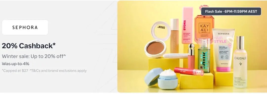 限时6小时!【丝芙兰Sephora】澳洲官网 最新满减特卖 + 折上折 - 2