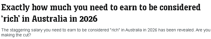 2026年，在澳洲年薪多少，才算“有钱”？（组图） - 1