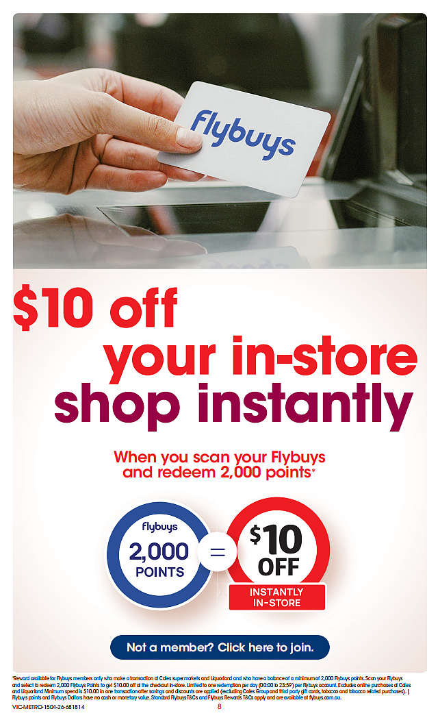 Coles 4月15日-4月21日打折，牛肉派、油、茉莉米半价 - 8