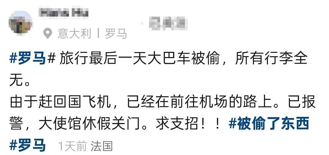 整架飞机，160件行李全丢！20多名中国旅客整团被盗，有人被迫滞留欧洲（组图） - 7
