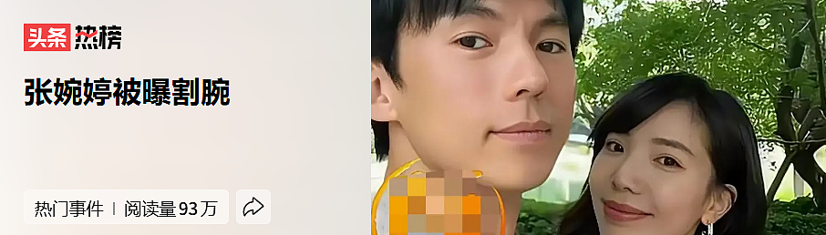惊!张婉婷被曝割腕,哭求宋宁峰别离婚录音公开(组图) - 1