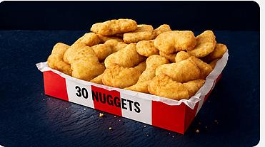 30个Nuggets特价!【KFC 肯德基】7月 一天一优惠 继续 - 2