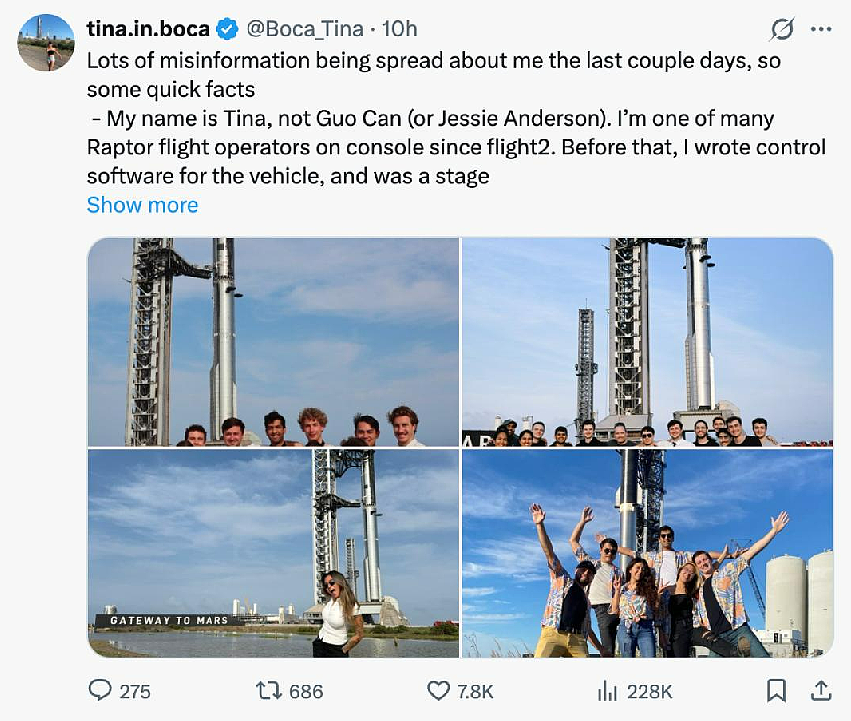 SpaceX华裔女孩爆红网络，从“星舰女王”到一线工程师。真实经历比传说更精彩 - 5