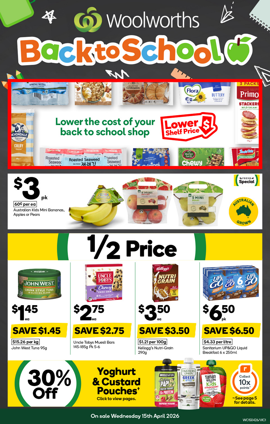 Woolworths 4月15日-4月21日打折,清洁、烧烤用品半价 - 2