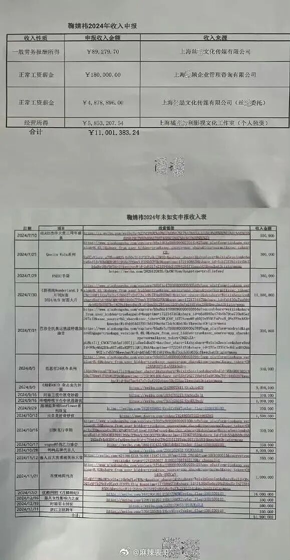 热搜爆了!鞠婧祎被实名举报偷税漏税,税务部门已受理核查(组图) - 6