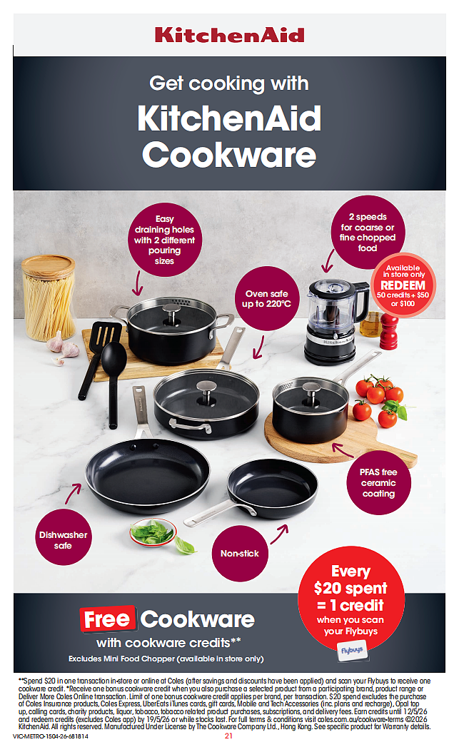 Coles 4月15日-4月21日打折，牛肉派、油、茉莉米半价 - 21