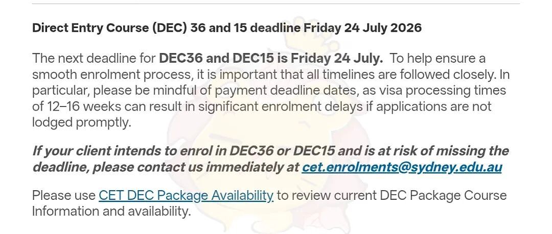 【留学申请】悉大CET语言班紧急更新！DEC课程7.24（本周五)截止，这些坑千万别踩！ - 2