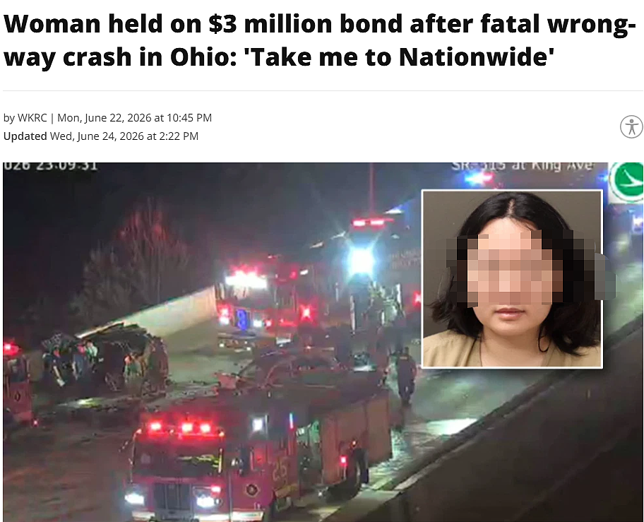 惨剧！30岁中国女留学生拿石头劫车，逆行撞死人！上月刚拿硕士学位（组图） - 1
