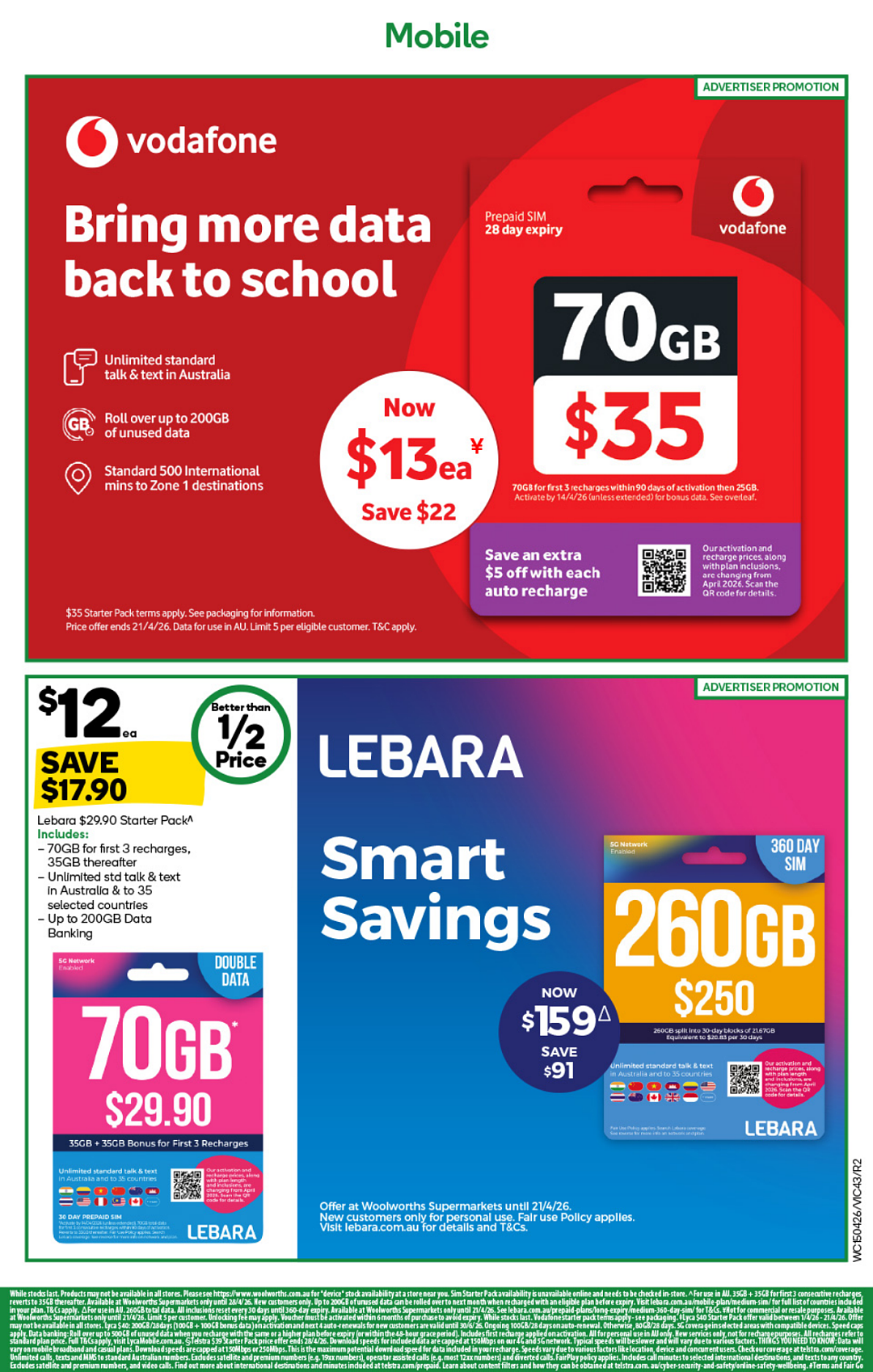 Woolworths 4月15日-4月21日打折,清洁、烧烤用品半价 - 44