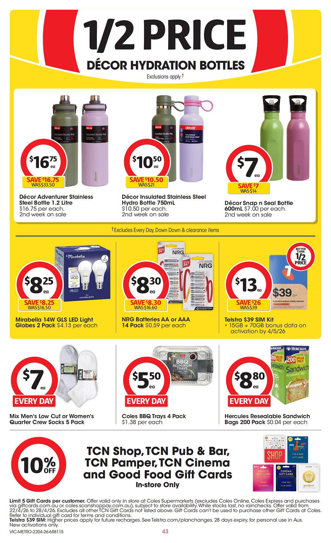 本周最新！澳洲各大超商特价商品一网打尽，大批好物骨折破半价！Woolworths、Coles、Aldi（组图） - 43