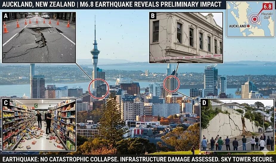 奥克兰恐有“最高6.8级地震”！最新发现：风险被严重低估（组图） - 2