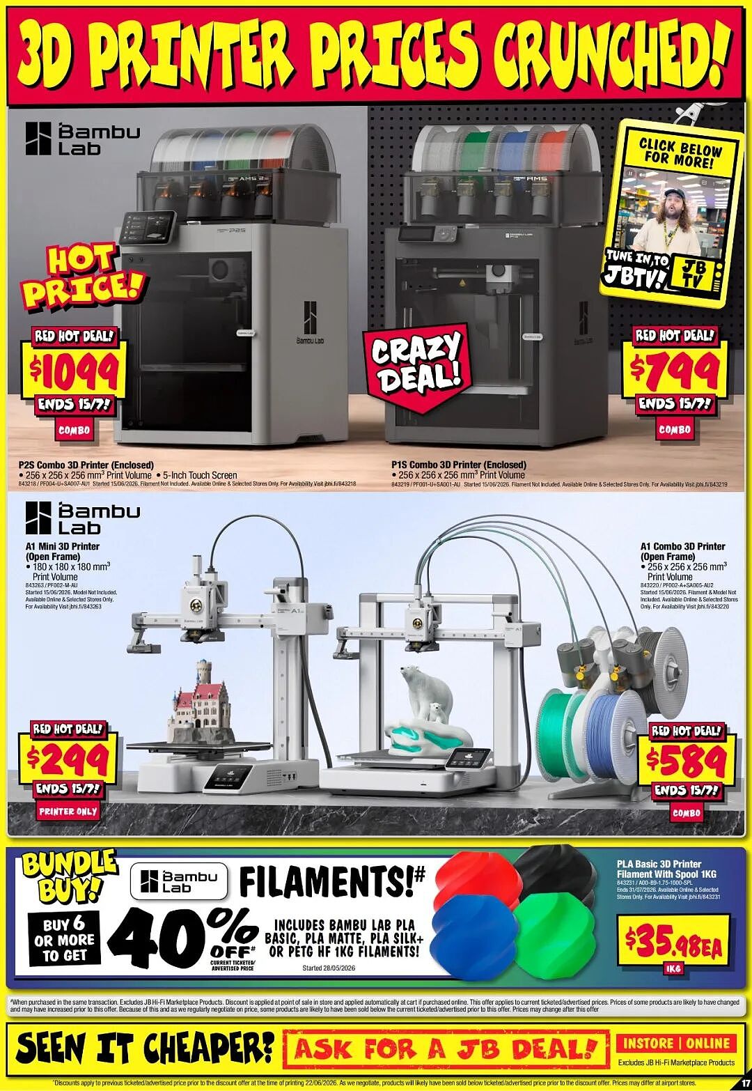 【JB Hi-Fi】新一轮 限时满减特卖 - 20