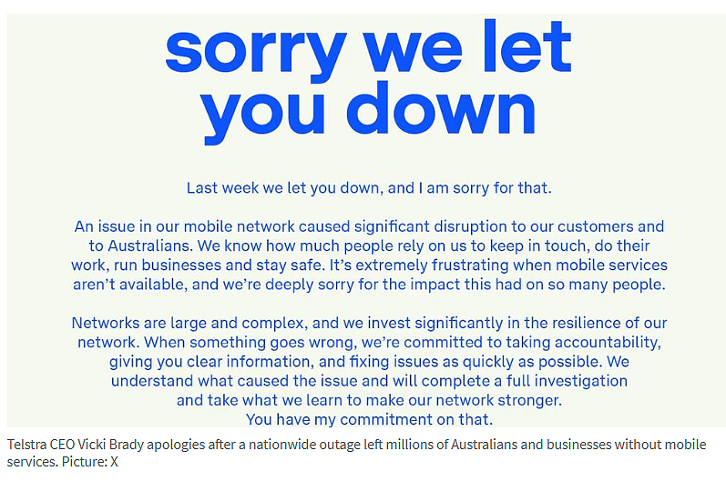 Telstra断网真相公布!竟因一次软件更新失误,赔偿通道将开启 - 2
