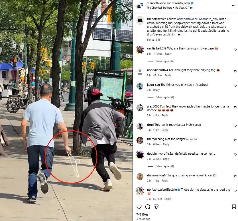 唐人街抓贼引爆全网！华人大叔抄起衣架追打小偷，整条街都在看热闹（组图） - 7