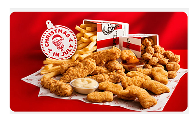 无骨鸡套餐版！【KFC 肯德基】7月 一天一优惠 继续 - 1