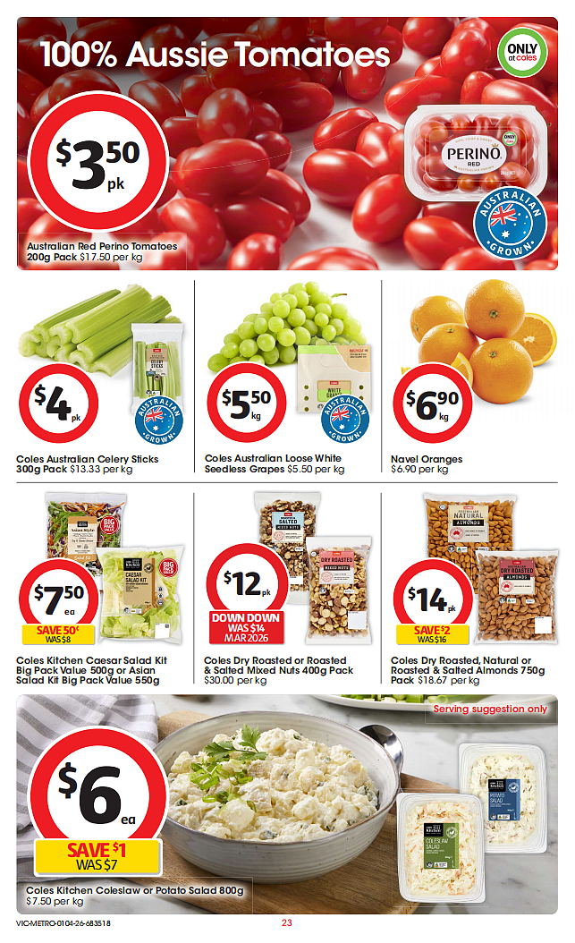 本周最新！澳洲各大超商折扣目录，Woolworths、Coles、Costco、优衣库...（组图） - 23